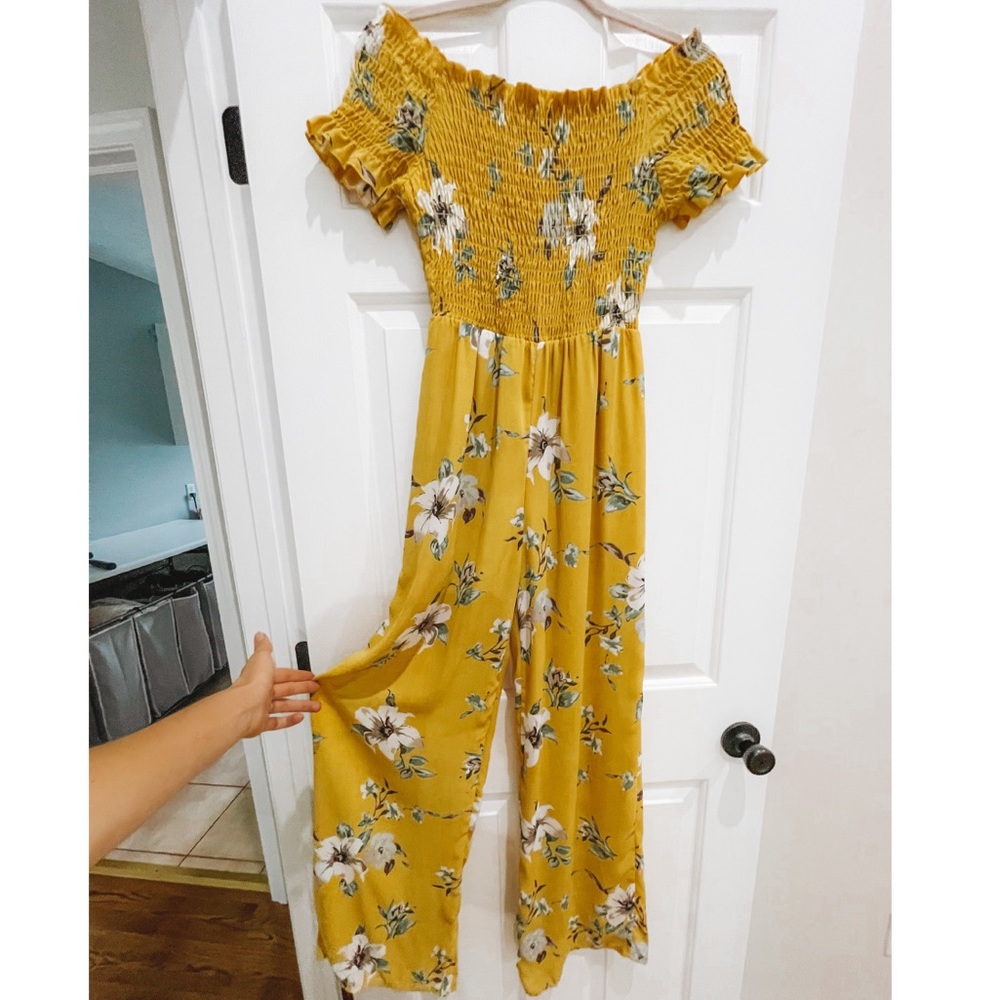 Off the shoulder jumpsuit